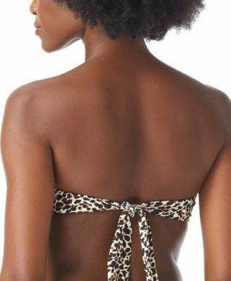 Logo-Ring Bandeau Bikini Top