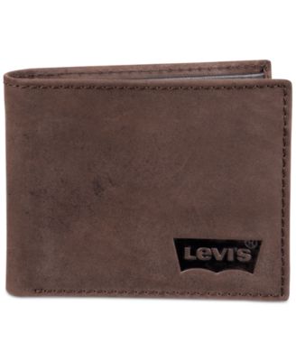Levi's - Men's RFID Extra Capacity Slimfold Wallet with Bill Divider