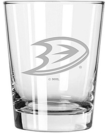 Multi Anaheim Ducks 15 oz Etched Double Old Fashioned Glass