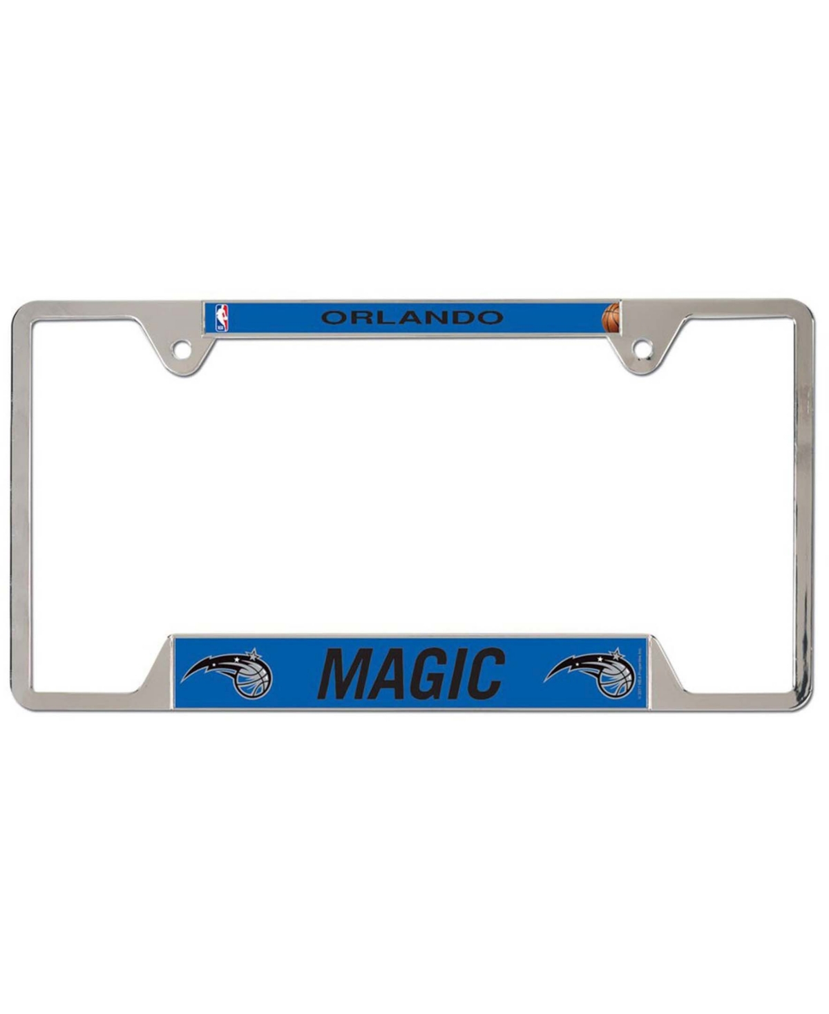 Multi Orlando Magic Primary Logo Metal License Plate Frame - Multi