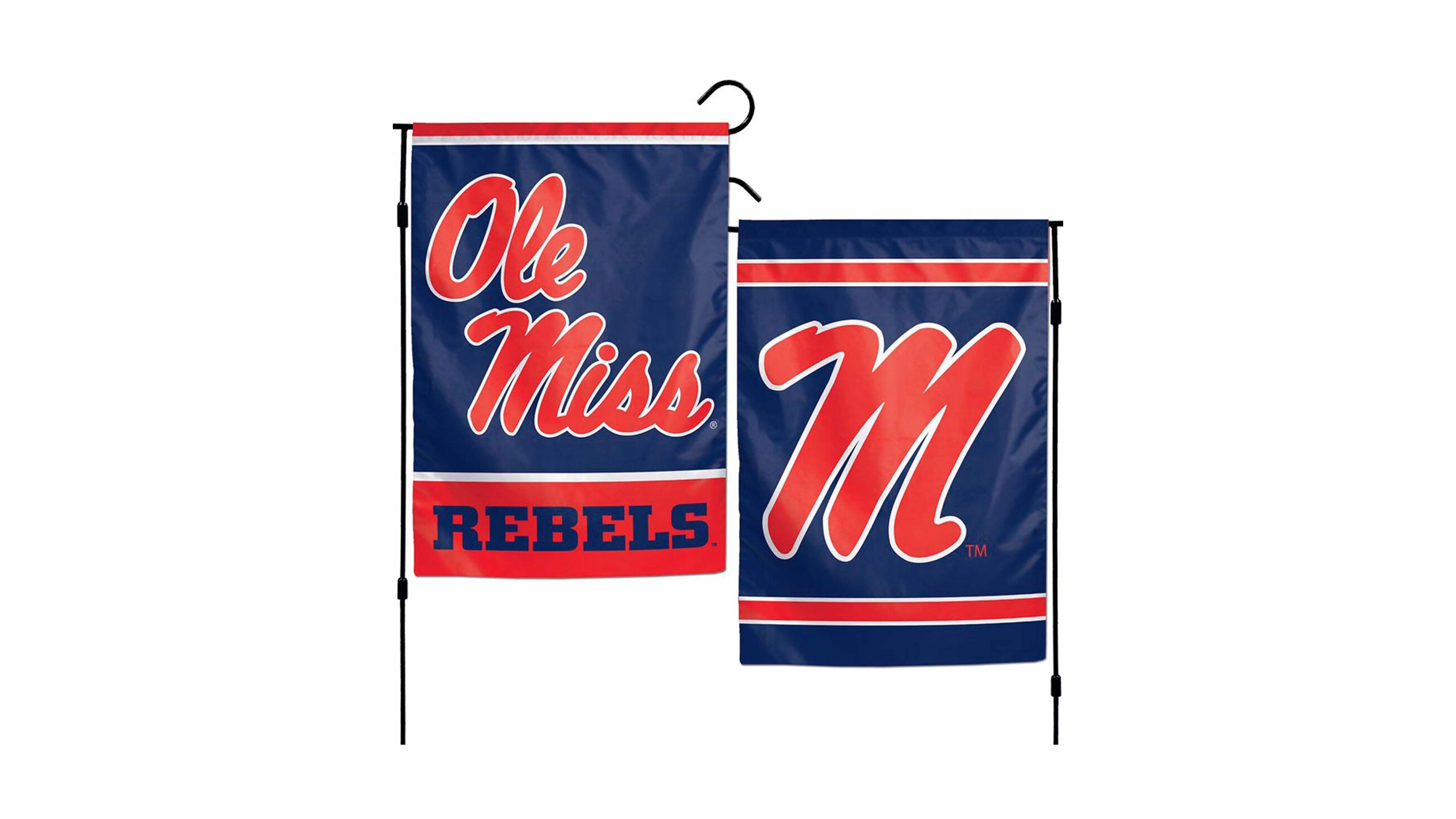 Multi Ole Miss Rebels 12" x 18" Double-Sided Garden Flag