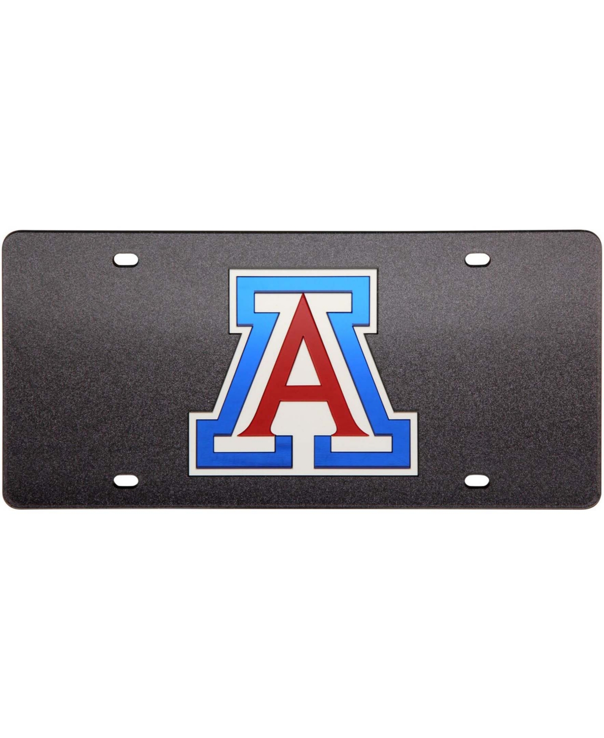 Arizona Wildcats Glitter Black License Plate - Black