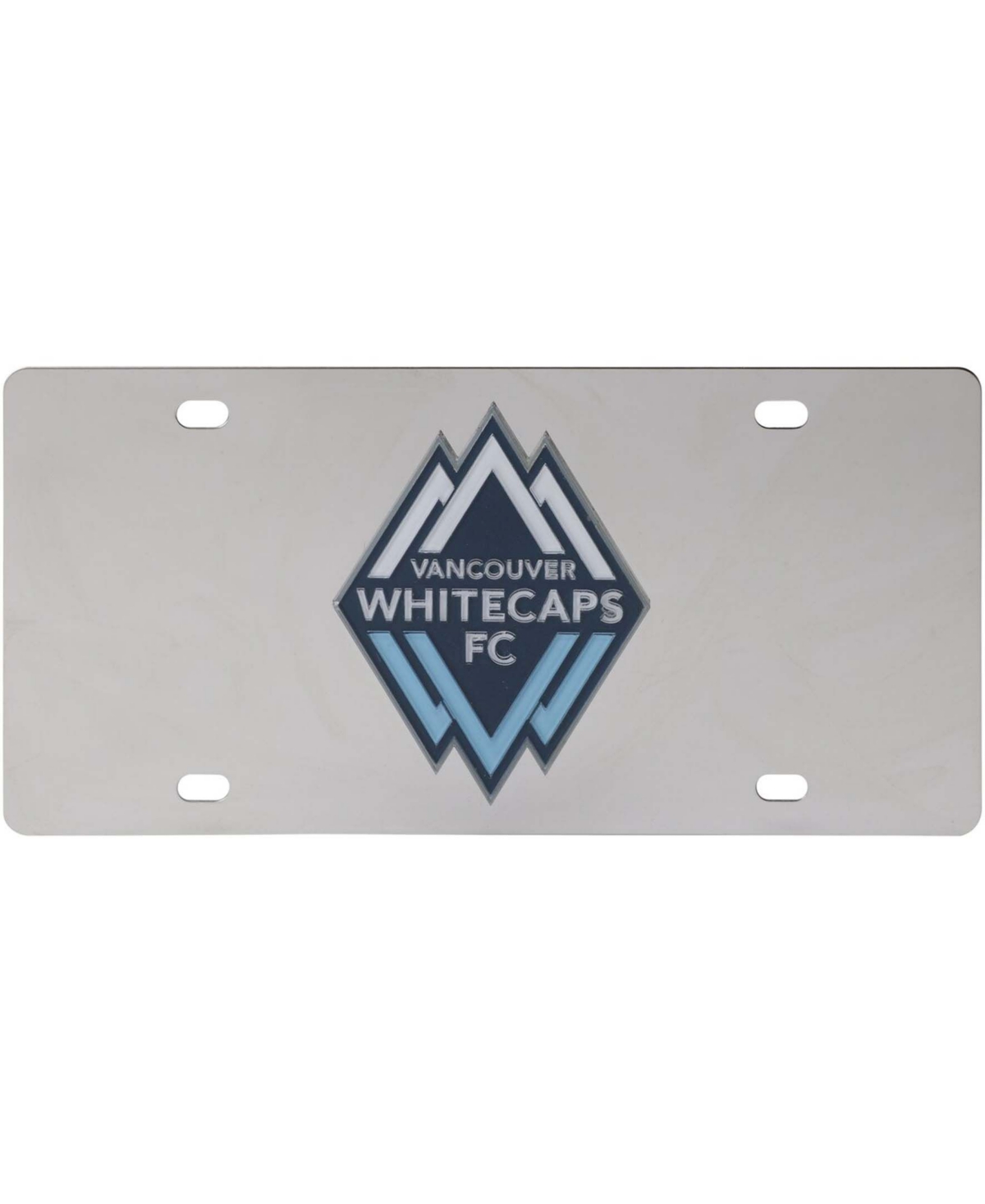Multi Vancouver Whitecaps Fc Stainless Steel Elite Logo License Plate - Multi