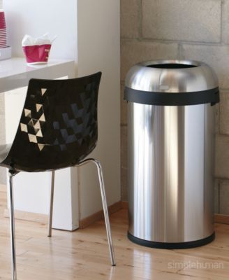 60L Round Bullet Open Top Commercial Trash Can