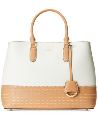 lauren ralph lauren marcy leather satchel bag