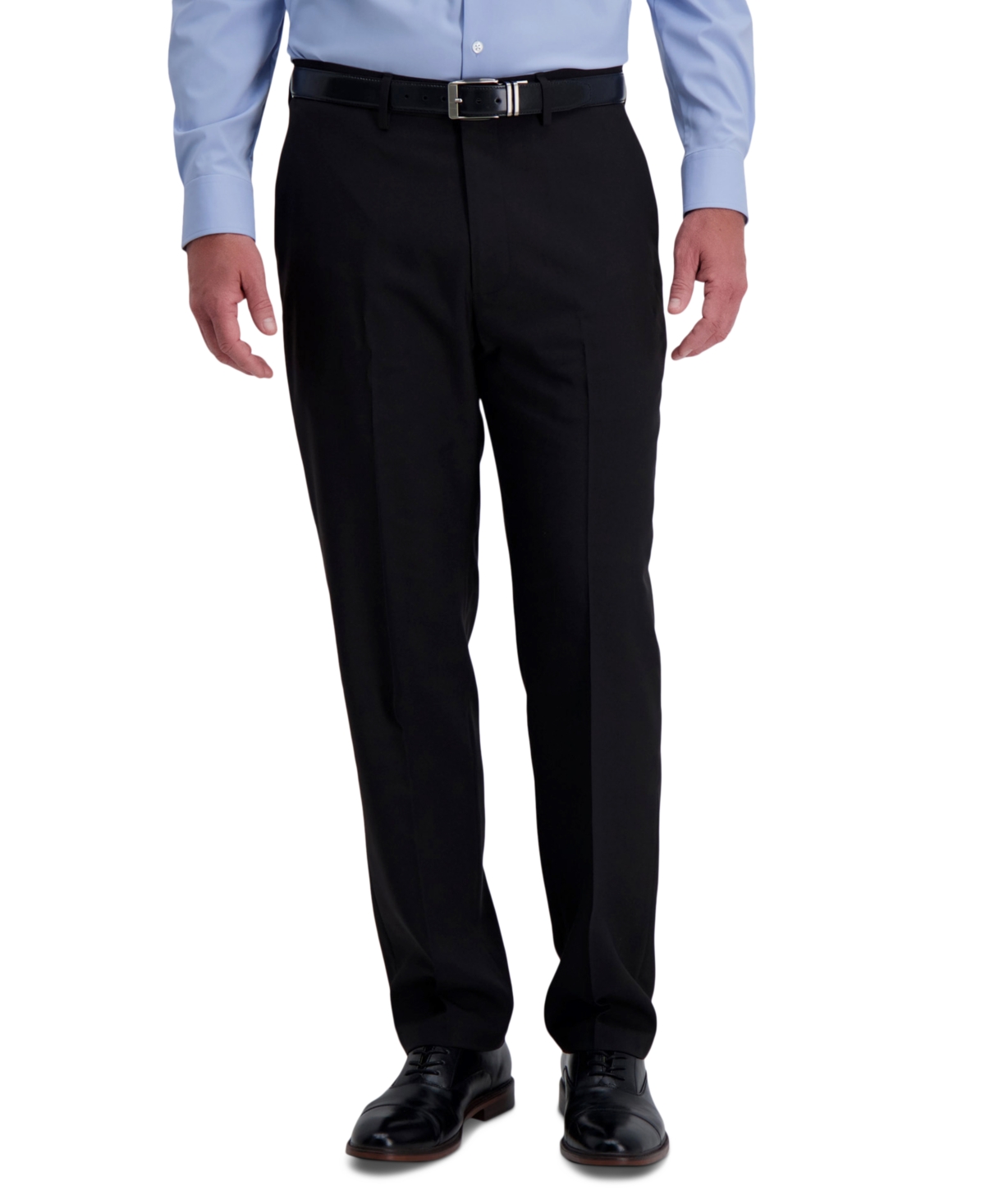 Haggar Men's Smart Wash Classic Fit Suit Separates Pants In Black