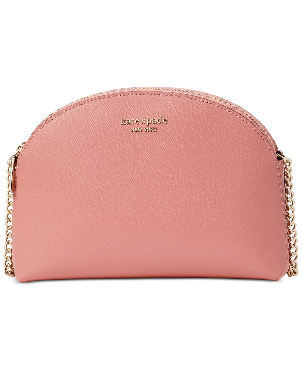 Kate Spade Spencer Double Zip Dome Leather Crossbody In Serene Pink ...