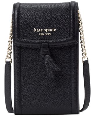 kate spade new york Knott North South Metallic Leather Phone Crossbody -  Macy's