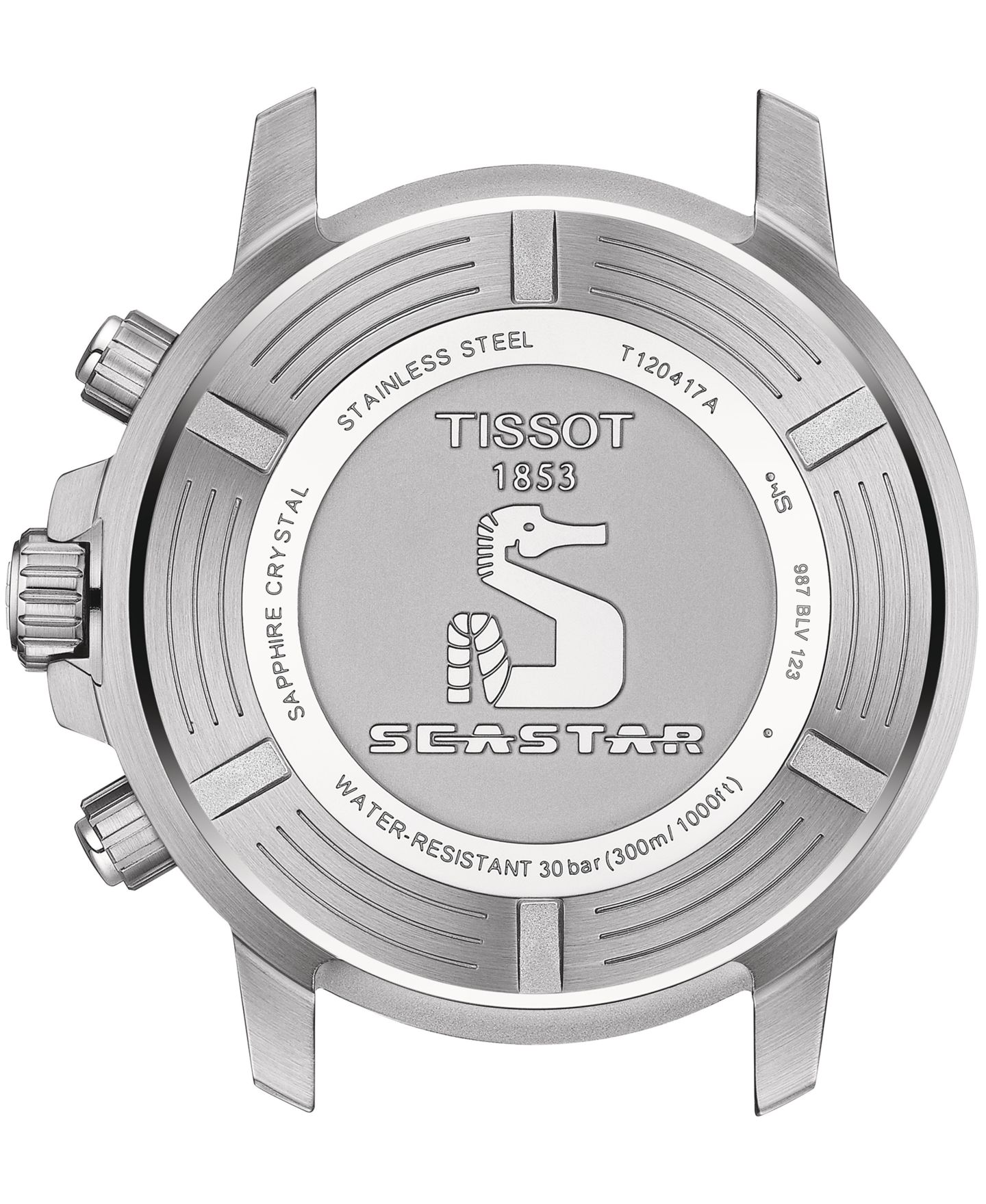 Мужские часы Tissot Swiss Chronograph Seastar 1000 Stainless Steel Bracelet Watch 46mm — фото 3