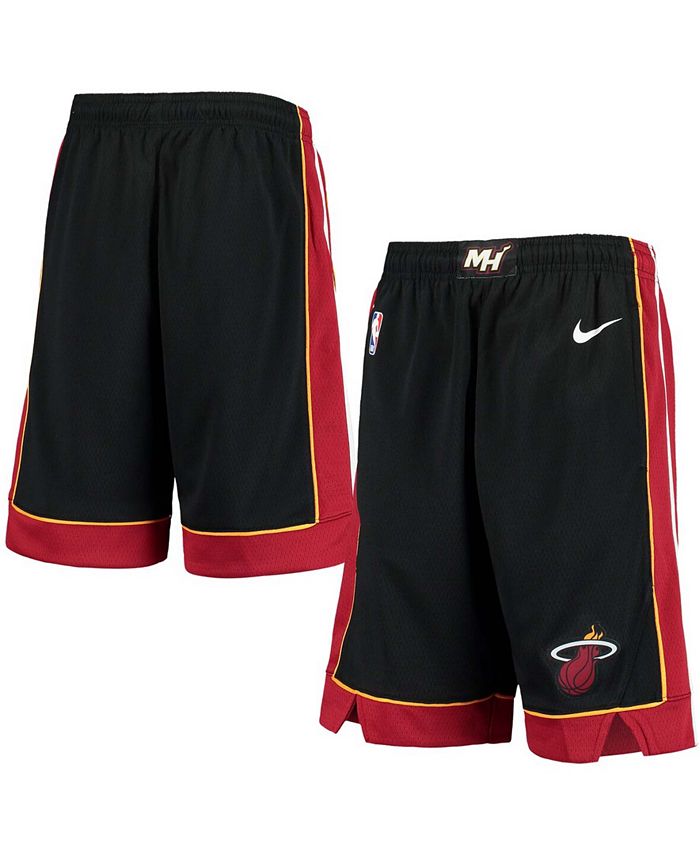 Nike Youth Black Miami Heat 2020/21 Swingman Shorts - Icon Edition - Macy's