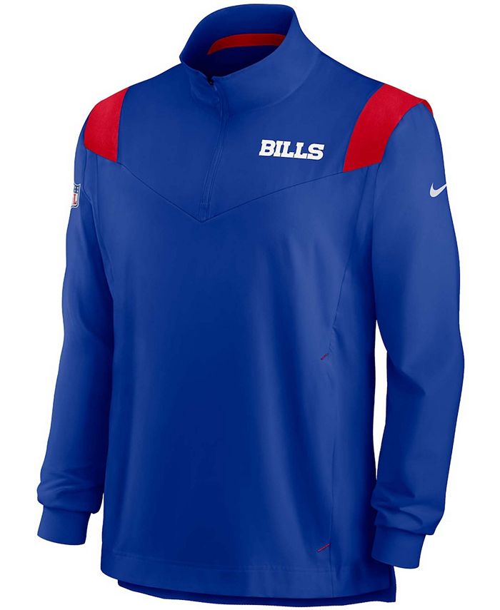 Nike Men's Buffalo Bills 2021 Sideline Coaches Repel Quarter-Zip Jacket ...