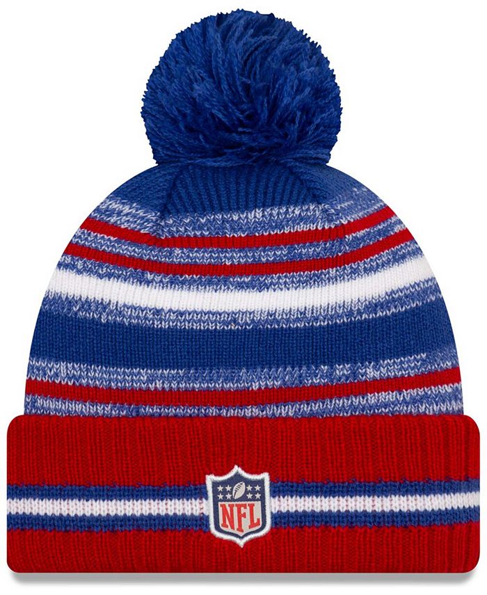 Men's Seattle Mariners New Era Navy Primary Logo Sport Cuffed Knit Hat With Pom