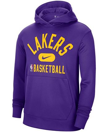 Nike - Men's Purple Los Angeles Lakers 2021-2022 Spotlight On Court Performance Practice Pullover Hoodie