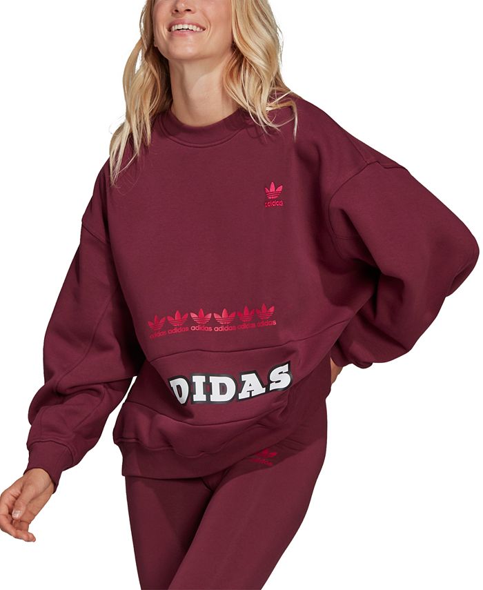 Bopæl Hele tiden Skælde ud adidas Women's Logo Sweatshirt & Reviews - Tops - Women - Macy's