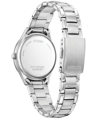 Women's Eco Drive Classic Stainless Steel Bracelet Watch 34mm