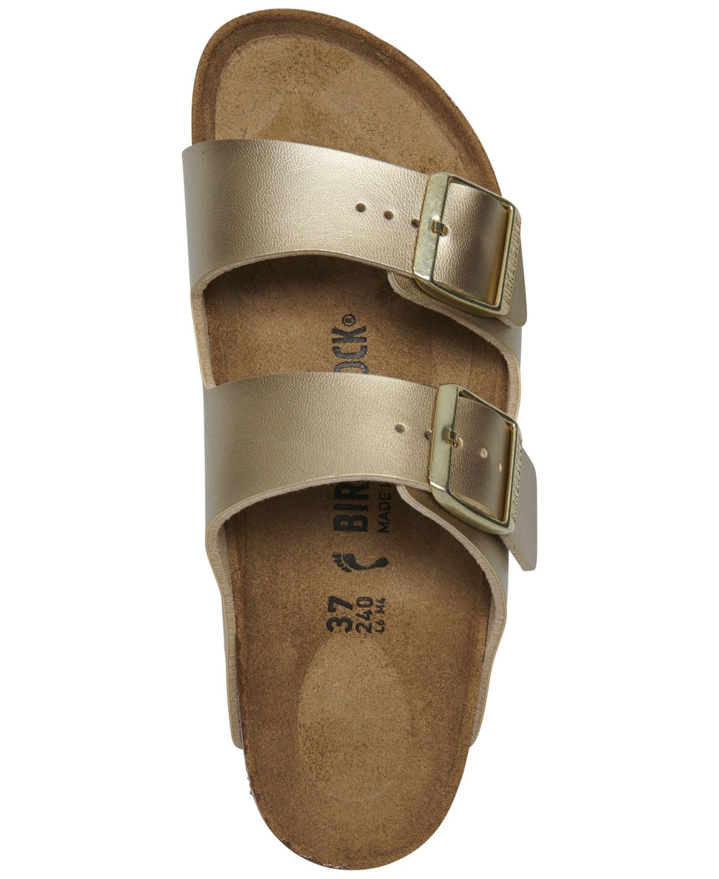 Женские сандалии Birkenstock Arizona Birko-Flor, цвет: Золотой — фото 5