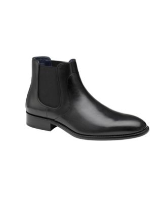 johnston and murphy black chelsea boots