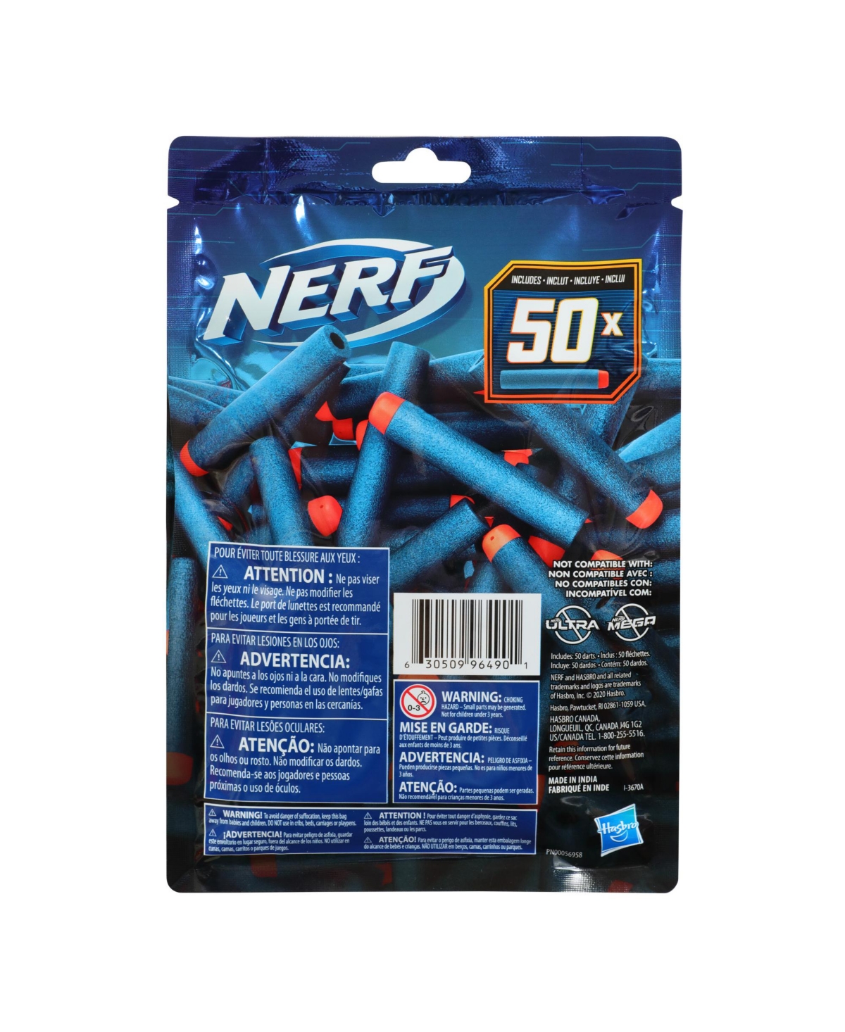 Shop Nerf Elite 2.0 50-dart Refill Pack Blaster In Multi