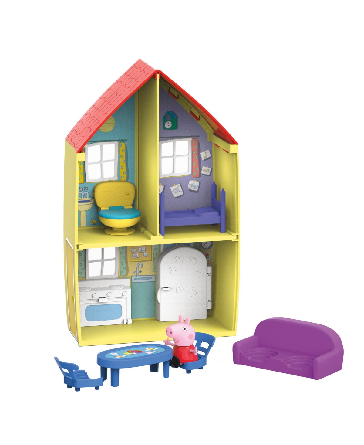 Shop Peppa Pig Pep Peppa's Opp House Set, 7 Piece In Multicolor