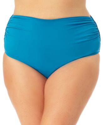 Plus Size High-Waist Bikini Bottoms