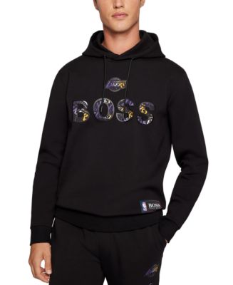 Hugo Boss Black Cotton Pl Ea For Nba Lakers Hoodie – 2Men