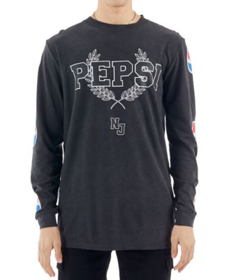 nANA jUDY - Men's Vintage-Inspired Long-Sleeve Pepsi T-Shirt