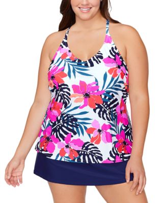 macys womens swimsuits plus size