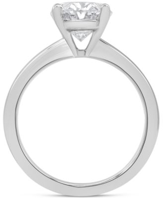 Certified Lab Grown Diamond Oval-Cut Solitaire Engagement Ring (3 ct. t.w.) in 14k Gold