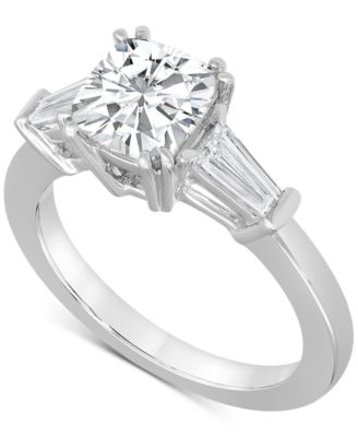 Badgley Mischka - Certified Lab Grown Diamond Halo Engagement Ring (2-1/2 ct. t.w.) in 14k Gold