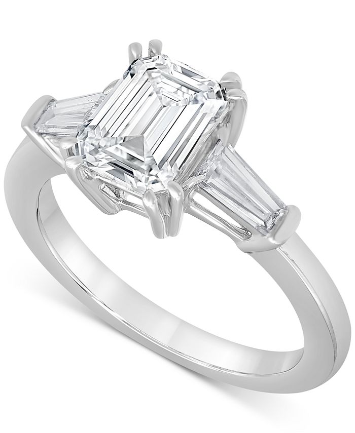 Badgley Mischka Certified Lab Grown Diamond Engagement Ring (2-1/2 ct ...