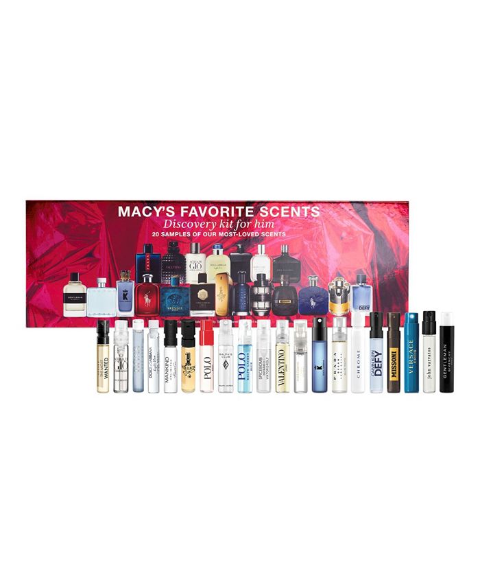 Created For Macy's Macy's Favorite Scents 20-Pc. Sampler Discovery Set for  Him Created for Macy's & Reviews - Cologne - Beauty - Macy's
