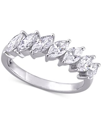 Delmar - Lab-Grown Moissanite Marquise Statement Ring (1-3/4 ct. t.w.) in 10k White Gold