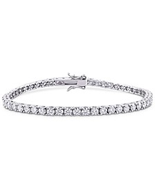 Lab-Created Moissanite Tennis Bracelet (5-1/10 ct. t.w.) in Sterling Silver