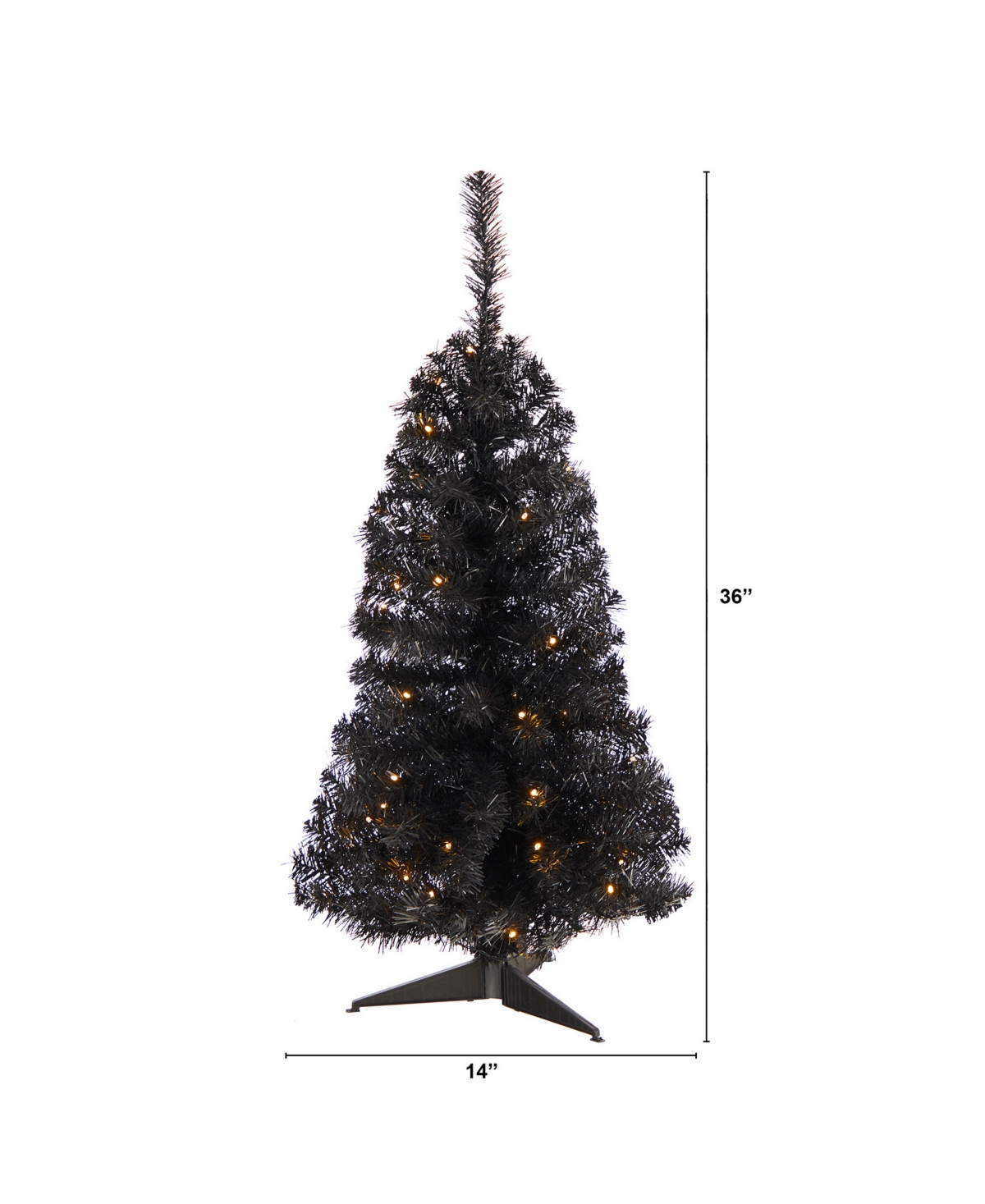 Artificial Christmas Tree with 50 Led Lights and 118 Bendable Branches,