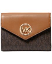 Buy Michael Kors Women Brown MK Sigil Trifold Wallet for Women Online