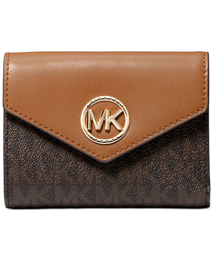  Michael Kors wallets Greenwich Medium Envelope Trifold Crimson  One Size : Clothing, Shoes & Jewelry