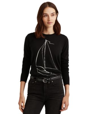Lauren Ralph Lauren - Sailboat Intarsia-Knit Crewneck Sweater