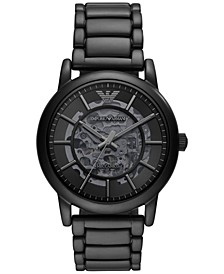 Men's Automatic Black Tone Stainless Steel Bracelet Watch 43mm