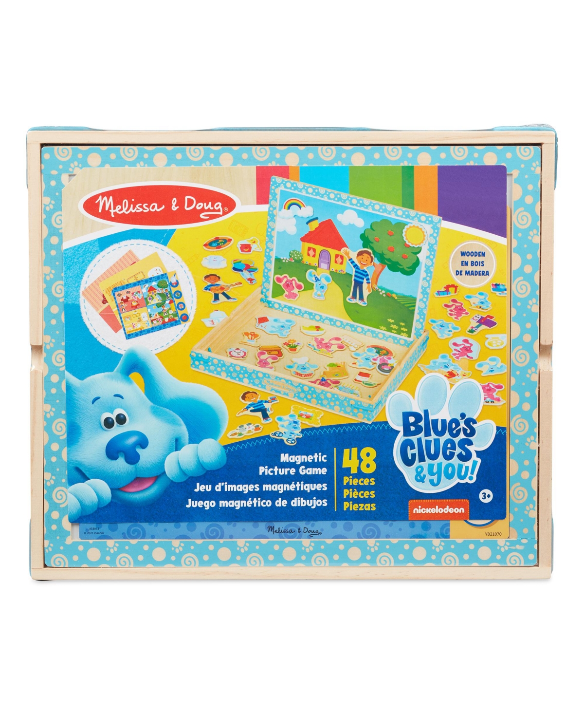 Shop Melissa & Doug Blues Clues You Magnetic Picture Game, 45 Piece In No Color