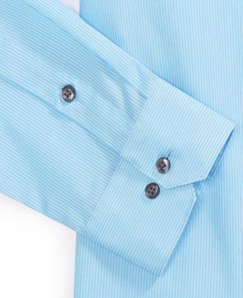 Alfani Men's Slim Fit Stripe Dress Shirt, Created for Macy's & Reviews ...