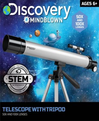 Telescope with Tripod, 50X and 100X Lenses, Adjustable Pan and Tilt