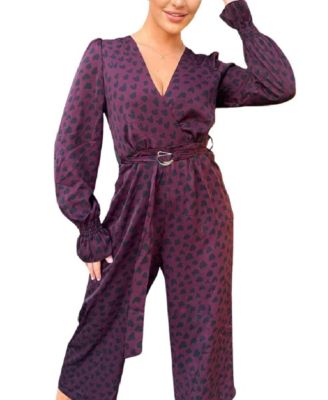 purple jumpsuit dress