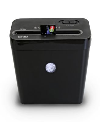 10 Sheet Cross Cut Lift Off Paper Shredder, Black