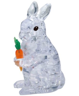 BePuzzled 3D Crystal Puzzle - Rabbit White - 43 Piece
