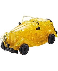 3D Crystal Puzzle - Classic Car Yellow - 53 Piece