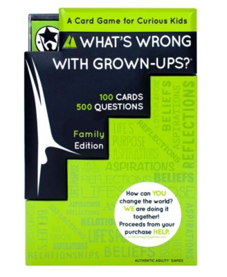 What's Wrong With Grown-Ups? Authentic Agility Conversation Card Game