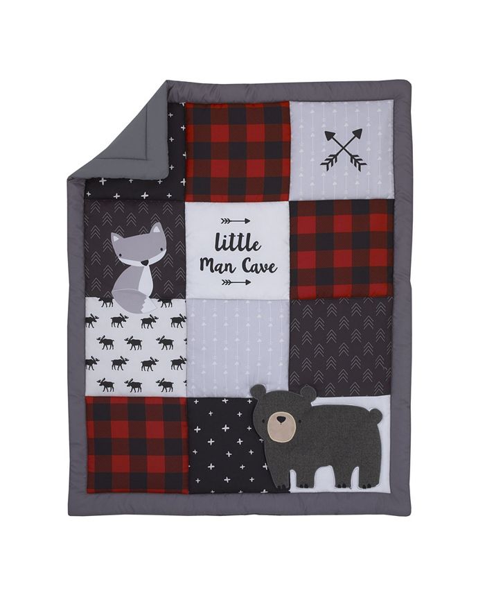NoJo Little Man Cave Bear Fox Moose Buffalo Check and Arrows