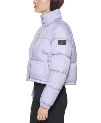 calvin klein cropped puffer coat