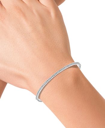 EFFY Collection - Diamond Skinny Bangle Bracelet (3/4 ct. t.w.) in 14k White Gold