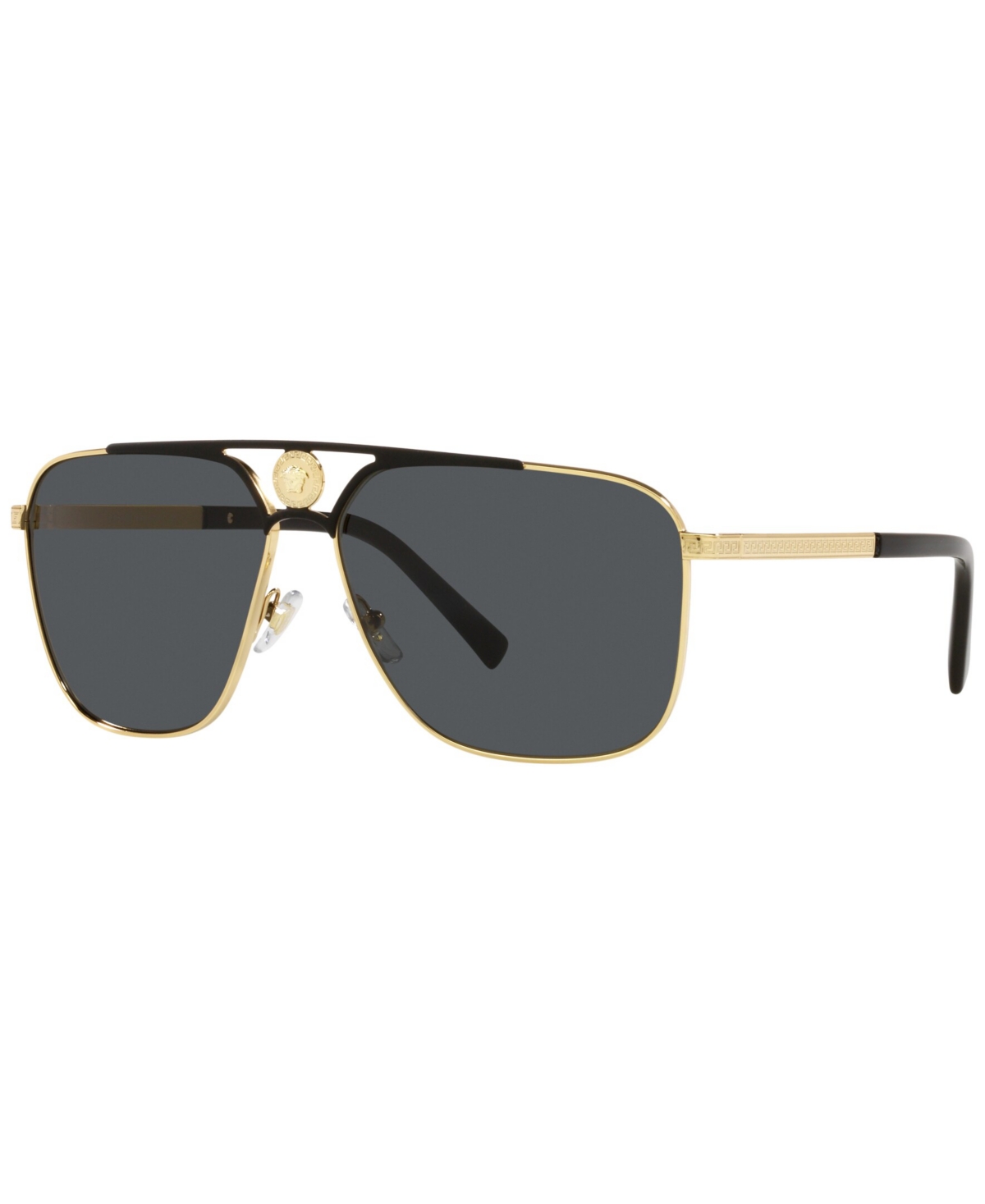 Shop Versace Men's Sunglasses, Ve2238 In Gold-tone,matte Black
